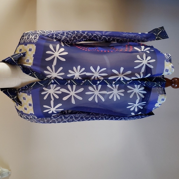 Desiqual Ladies Long Sleeve Sheer Blouse Medium - Picture 1 of 7